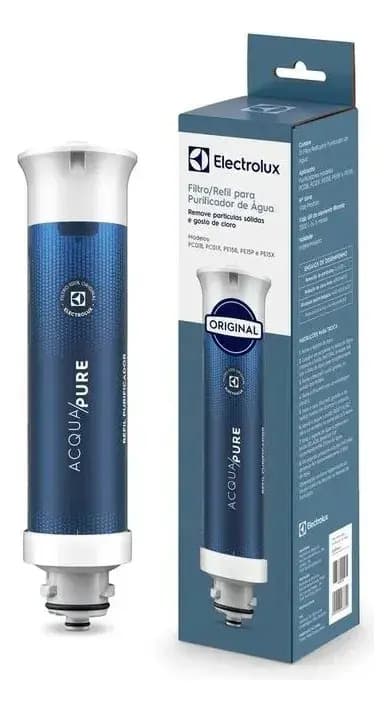 Filtro/Refil Original de Água Acqua Pure para Purificador Electrolux PC01B, PC01X, PE15B, PE15X e PE15P