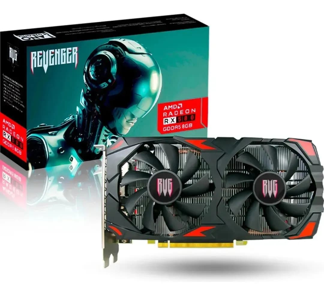 Placa De Video Amd Radeon Rx580 8gb Gddr5 256 Bits revenger