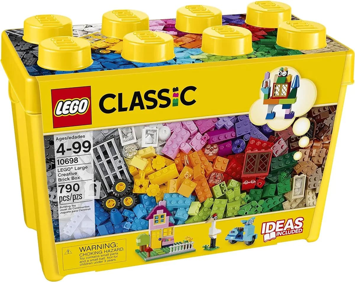 Kit Caixa Grande De Peças Criativas Classic 10698 Com 790 Peças Lego
