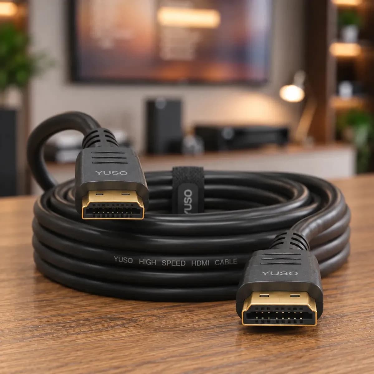 Cabo Hdmi 30 Metros 4k 120hz Blindado Ultra High Speed Full Hd Compatível Com Ps5 Tv Smart E Projetor 30M Alta Velocidade - Yuso