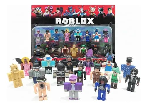 Kit 16 Bonecos Roblox Articulado Brinquedo Desmontável 7 Cm