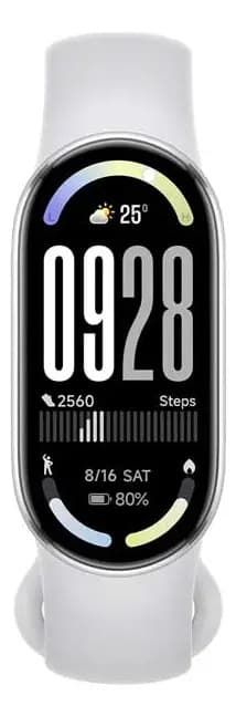 Xiaomi Smart Band 10 Silver - Amoled 1.72 1500 nits, bateria de 21 dias, mais de 150 esportes, natação de 5 atm