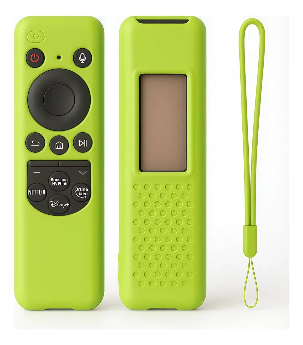 Capa Controle Remoto Silicone Smart Tv Samsung Cores Verde-limão