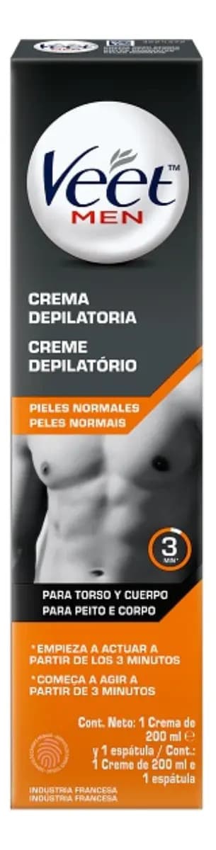 Creme Depilatório Veet Men Pele Normal 200ml