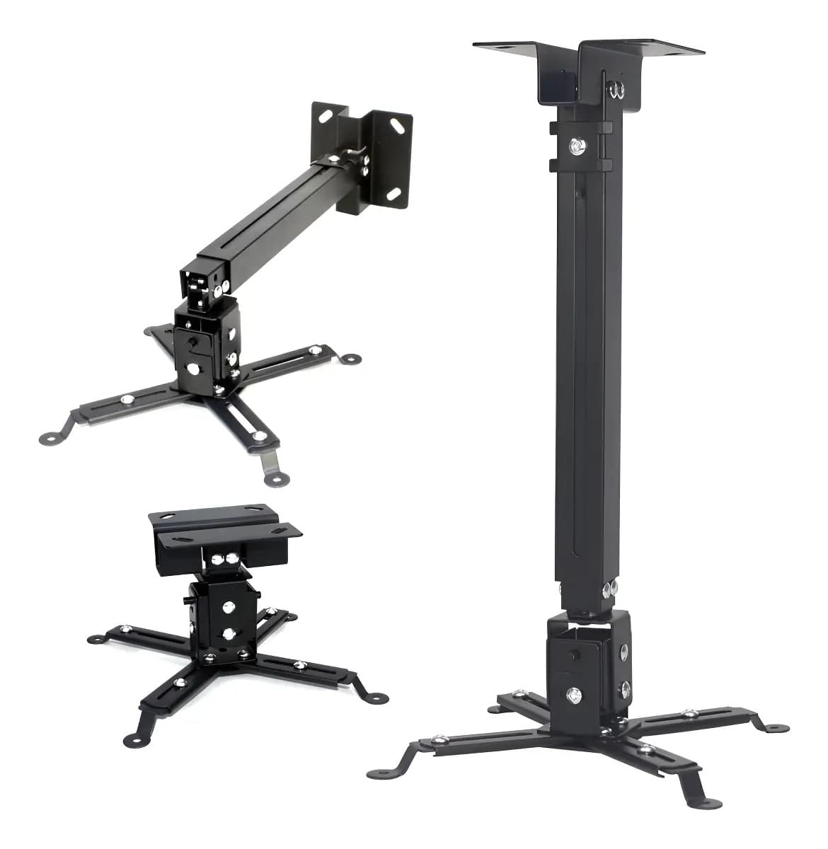 Suporte Projetor Com Garra Teto Parede Universal Regulável Cor Preto Nohara