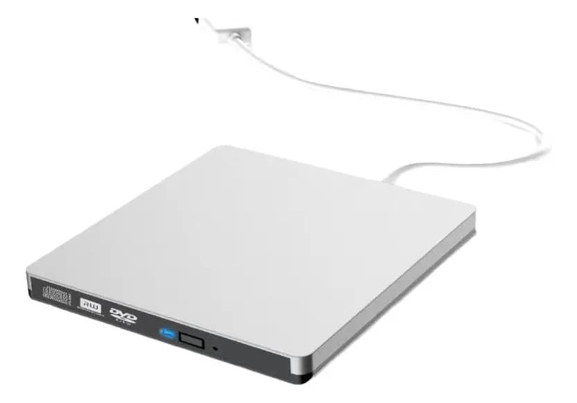 Gravador e Leitor de DVD Externo USB 3.0 Slim para Windows e MacBook