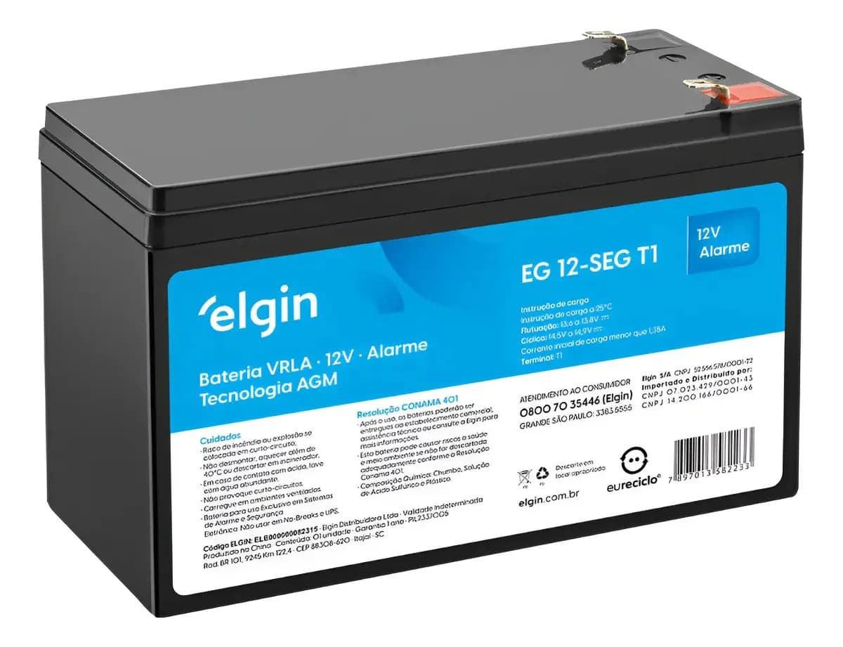 Elgin Selada Bateria 12v Alarme E Cerca Elétrica