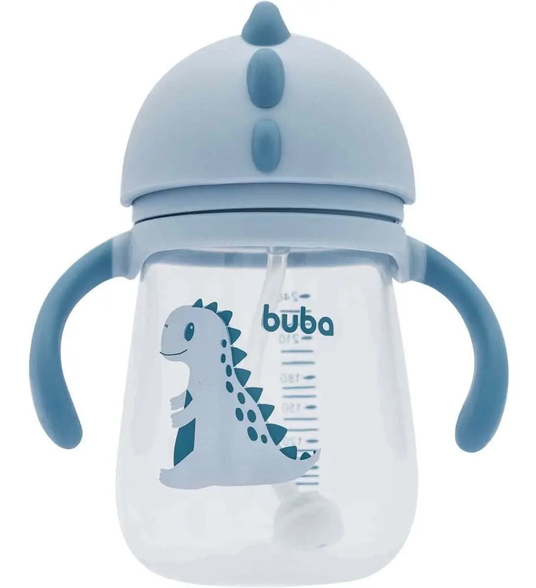 Copo Com Alça Removível 240 Ml Azul Claro 12580 - Buba Dino