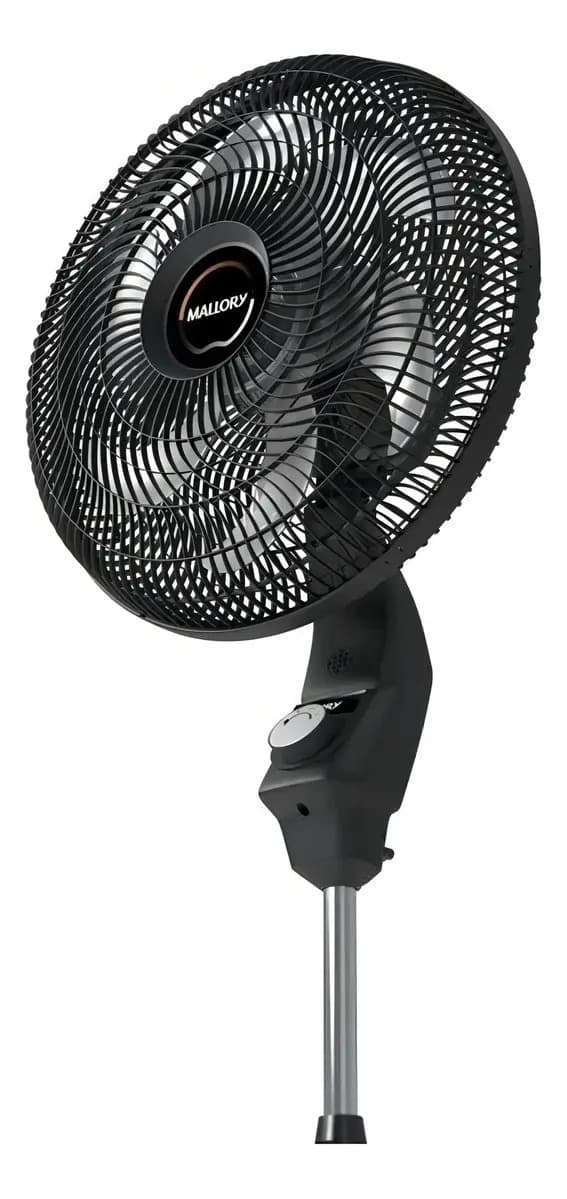 Ventilador Mallory Coluna Éolo 40cm Cor Da Estrutura Preto Cor Das Pás grafite Diâmetro 40 Cm 6 pás