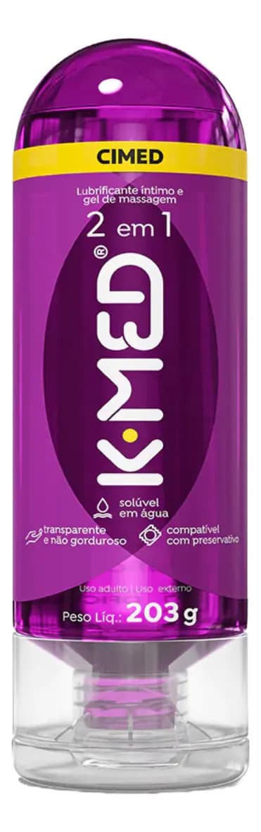 Gel Lubrificante Íntimo 2 em 1 K-Med Frasco 203g