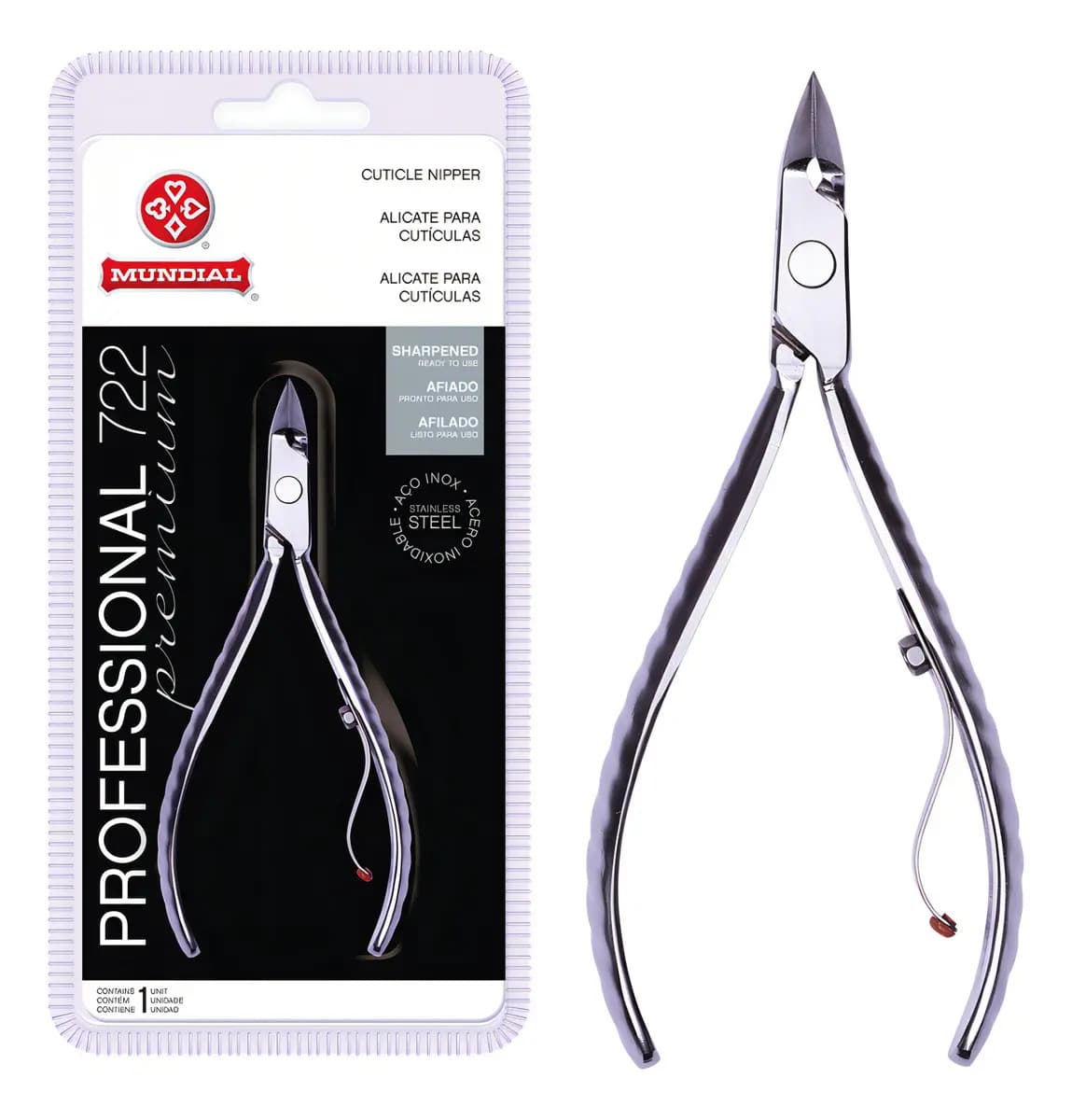 Alicate De Cutícula Professional 722 Mundial Premium Inox