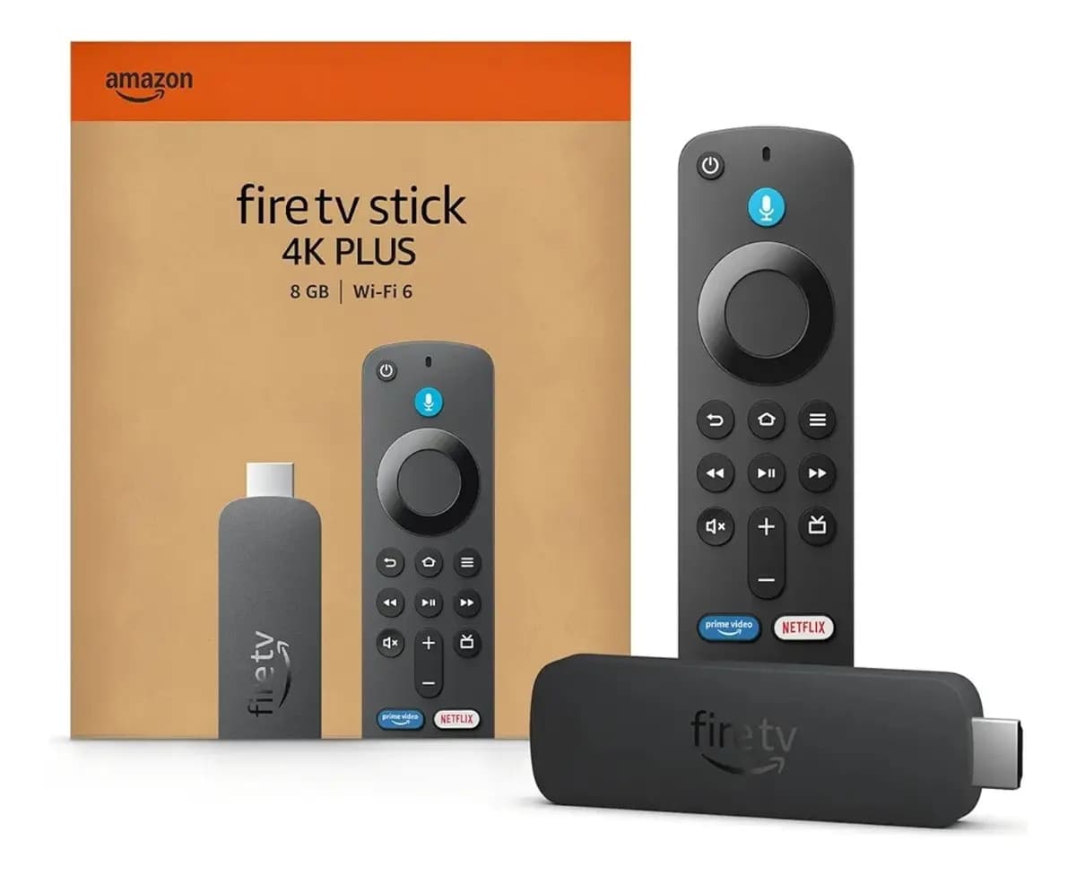 Amazon Fire Tv Stick 4k Plus Wifi6 Jogue Xbox Game Pass Cor Preto Tipo de controle remoto De voz