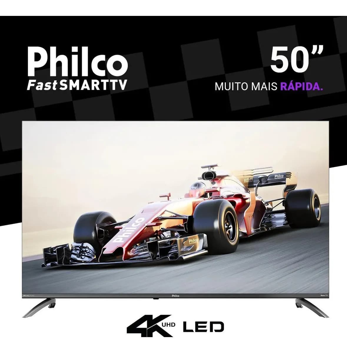 Smart Tv Philco 50 P50vik 4k Uhd Led Roku Dolby Audio Wi-fi Hdr10 110/220v
