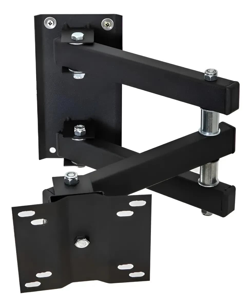 Suporte Tv Articulado Monitor Led 28 32 40 43 50 55 Polegada Preto