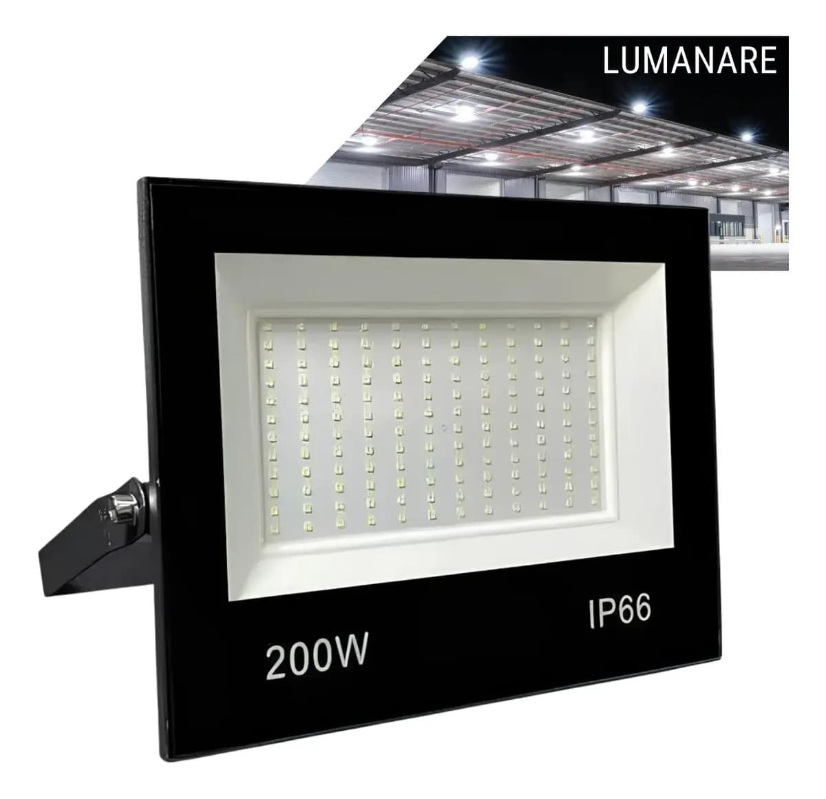 Refletor Led Holofote Grande 200w Luz Branco-frio 6500k Ip66