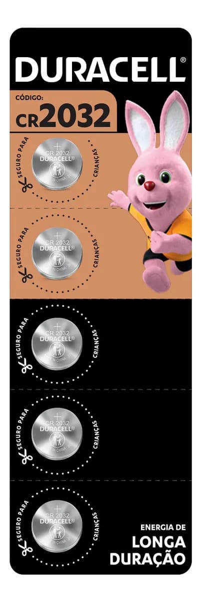 Bateria Cr2032 Duracell Com 5 Unidades