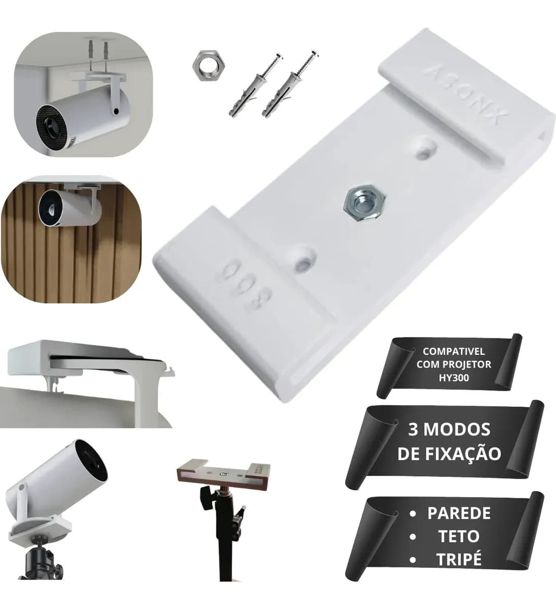 Suporte Para Projetor Hy300 Parede Teto Tripé Tamanho Persnalizado