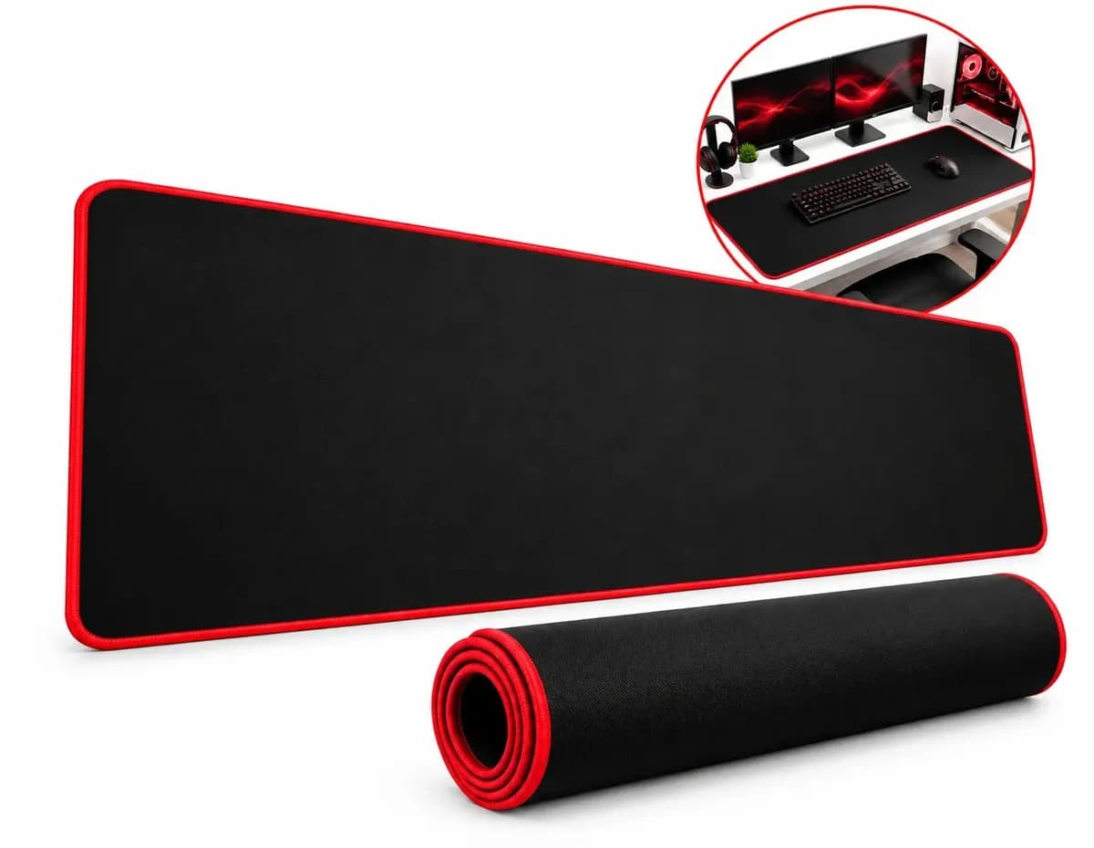 Mouse Pad Gamer Grande RHEAD de 80 x 30 cm, Speed com Borda Costurada e Base Antiderrapante