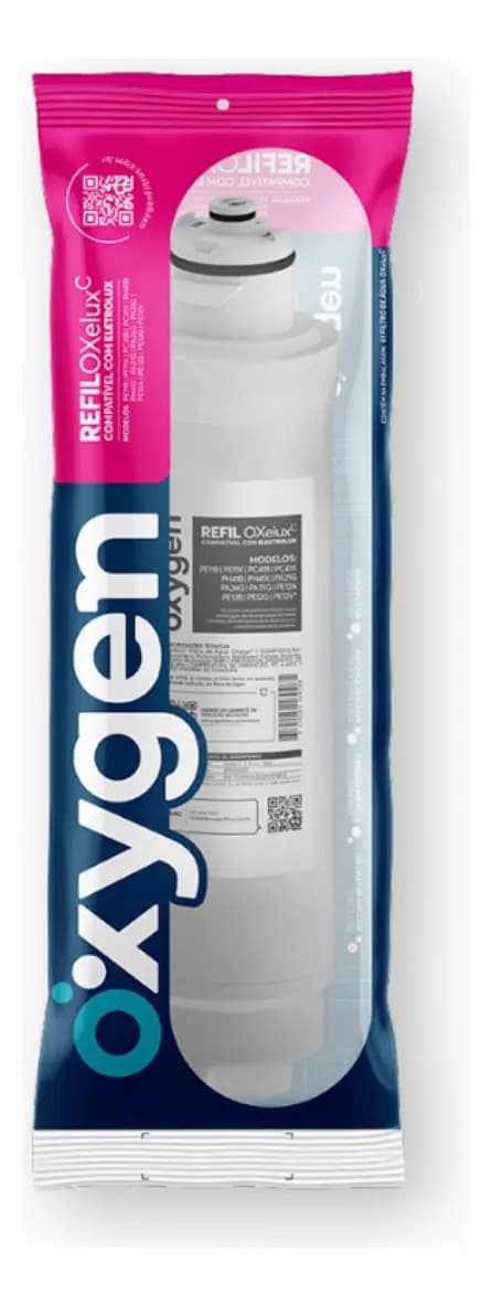 Refil Filtro Água Purificador Electrolux PE12 Acqua Pure Compatível Oxygen