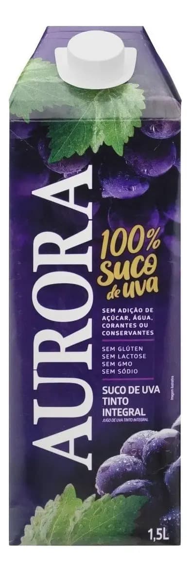Suco De Uva Aurora Tinto Integral Caixa 1,5l