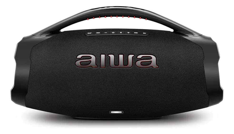 Caixa De Som Boombox Aiwa AWS-BBS-01-B 200w IP66 30hs De Bateria