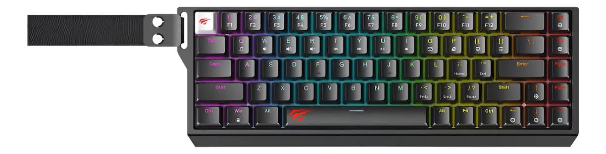 Teclado mecânico compacto para jogadores Havit KB922lb Rgb