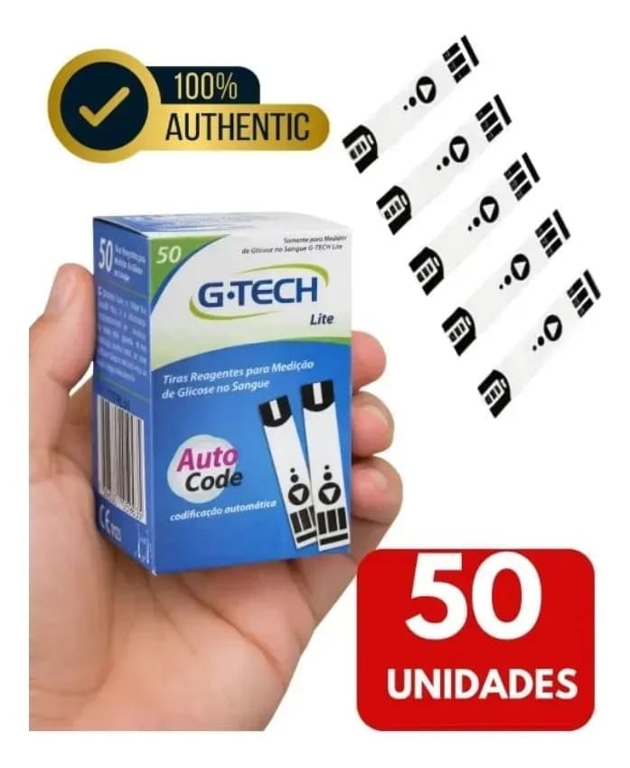 Tiras reagentes G-TECH Lite 50 Tiras