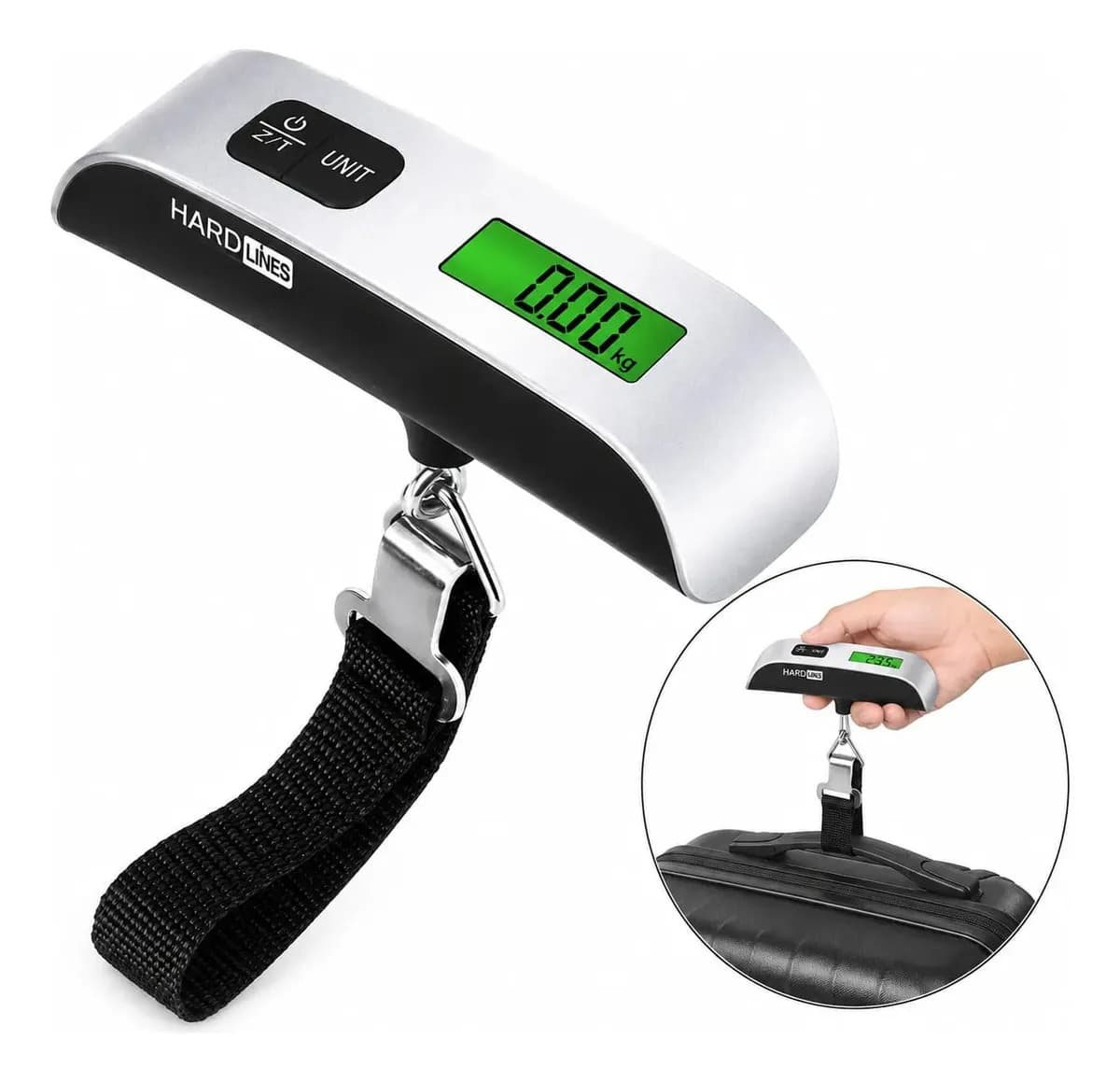 Balança Hardline Para Malas De Viagem Digital Portátil Até 50kg