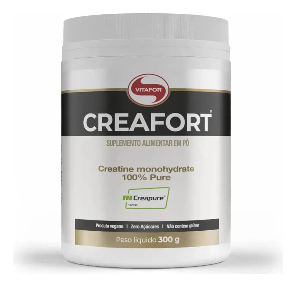 Creatina Vitafor Creafort Creapure Creafort pote 300g Sem sabor x 300g