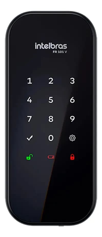 Fechadura Digital De Sobrepor Fr 101 V Preta Intelbras