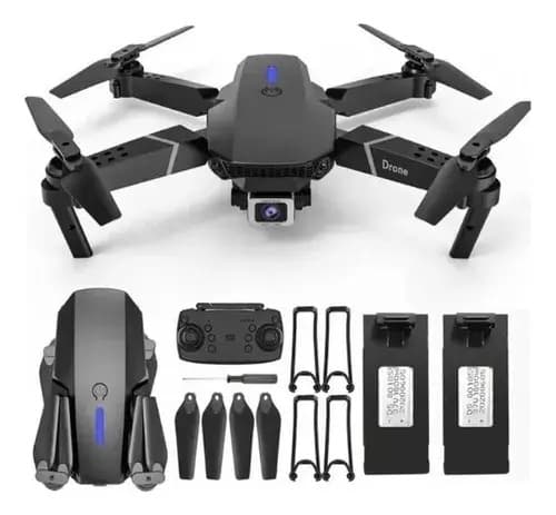 Drone Aéreo Iigenai E88 Mini Dobrável FPV com Câmera 4K e 2 Baterias