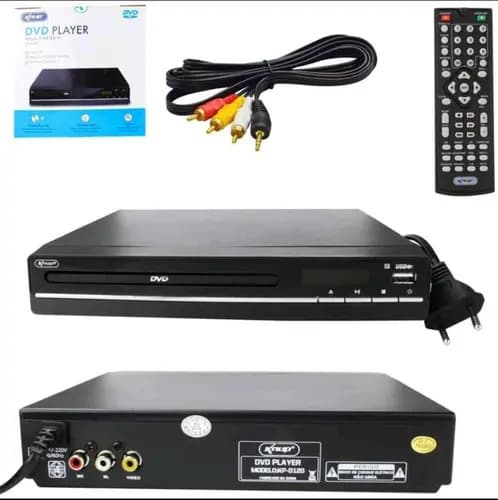 Dvd Player Knup KP-D120 Preto Mp3 Ripping Media Player USB Pen Drive