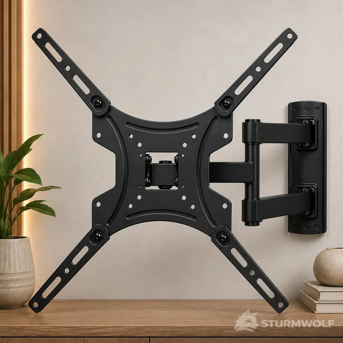 Suporte Articulado para TV LCD e LED de 14" a 55" com Braço Longo
