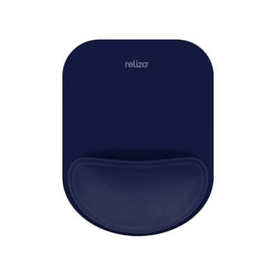Mousepad Ergonômico Reliza Compact, Com Apoio de Pulso em Gel, Marinho - 010856