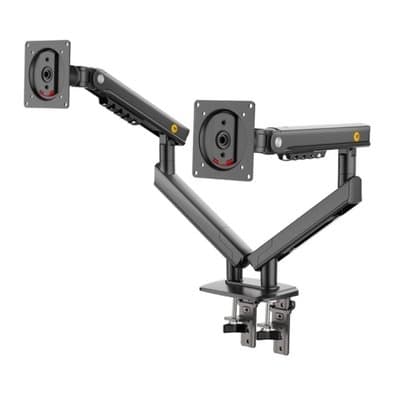 Suporte de Mesa Articulado para 2 Monitores de 17" a 32" North Bayou, com Pistão a Gás, VESA, Preto - A5C NB