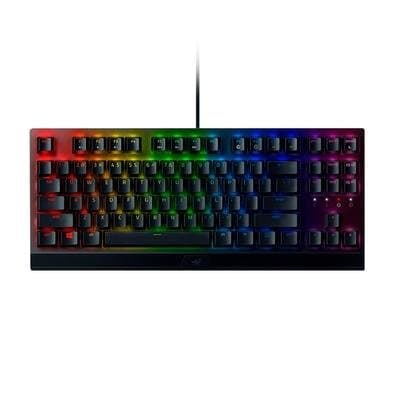 Teclado Mecânico Gamer Razer BlackWidow V3 Tenkeyless, Chroma Razer RGB, Switch Yellow, US, Preto - RZ03-03491800-R3M1