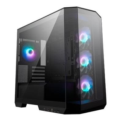 Gabinete Gamer MSI MAG Pano M100R PZ, Mini Tower, Lateral em Vidro, 4x FANs ARGB, M-ATX, Preto - 306-7G24R21-809