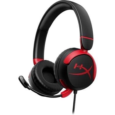 Headset Gamer Infantil HyperX Cloud Mini, Com Fio e Limitador de Volume, USB-C, Preto - 7G8F4AA