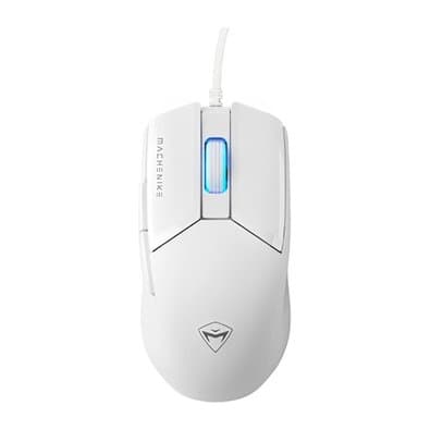 Mouse Gamer Machenike M7 Pro, 12.800 DPI, Sensor Instant A825, RGB, USB, Branco - JJ02GL006