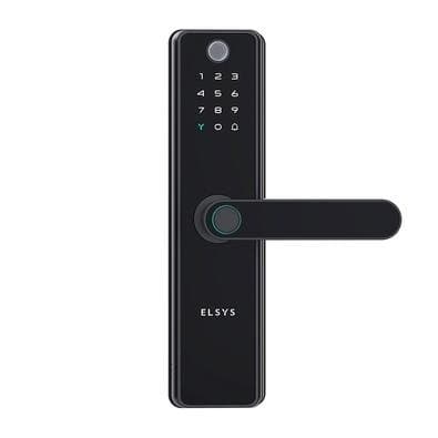 Fechadura Digital de Embutir Elsys, Wi-Fi, Biometria, Câmera, Preto - ESF-DE5100I