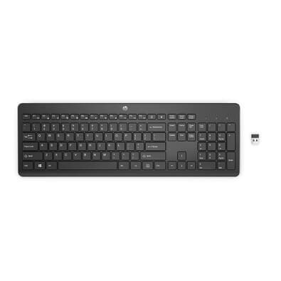Teclado sem Fio HP 230, Design Elegante, Receptor USB Wireless, Layout BR, Preto - 3L1E7AA#AC4
