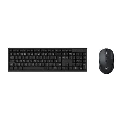 Kit Office Sem Fio Machenike MK120, Teclado Scissor Switch, Mouse 1600 DPI, 5 Botoes, Preto - JJ02GK00J