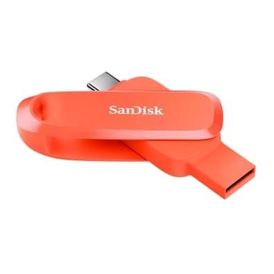 Pen Drive 512GB SanDisk Phone Drive, USB-C/A 3.2 Gen 1, Laranja - SDDDC6-512G-G46NO