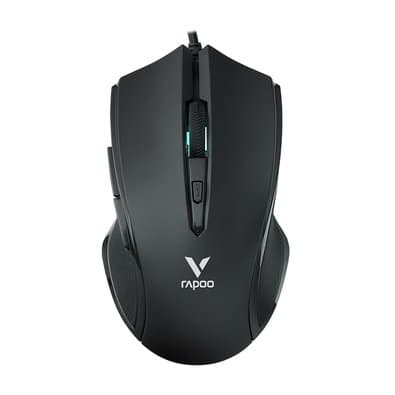 Mouse Gamer Rapoo V20S, RGB, 7.000 DPI, 6 Botões Programáveis, Memória Interna, UBS, Preto - V20S