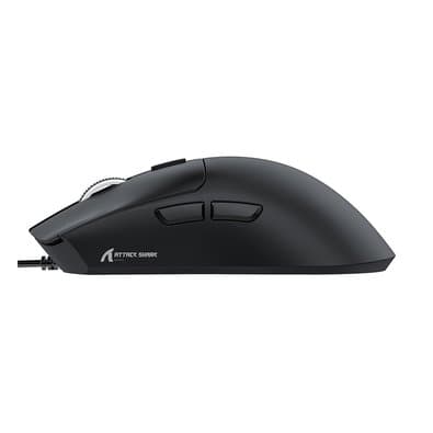 Mouse Gamer com Fio Attack Shark X1, Ultraleve, 12.800 DPI, 6 Botões - Preto