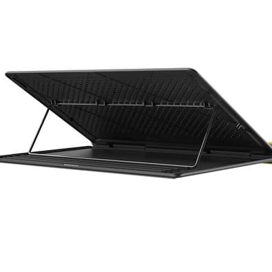 Suporte para Notebook Baseus Let's Go Mesh, com Ajuste de Altura, Cinza e Amarelo - SUDD-GY