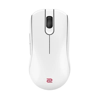 Mouse Gamer Sem Fio Zowie FK2-DW, 4K, Medium, 3200 DPI, com Base para Carregamento, Branco - 9H.N4MBE.A3E