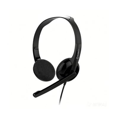 Headset Office Husky Facile 200, Conexão P3, Microfone Omnidirecional, Driver 40mm, Hastes Ajustáveis, Preto - HHO200PT