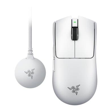Mouse Gamer Sem Fio Razer Viper V4 Pro, 50.000 DPI, Ultra-Leve, Sensor Óptico Focus Pro, Branco - RZ01-05630200