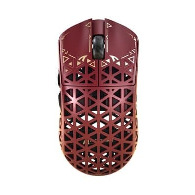 Mouse Gamer Sem Fio Attack Shark R5 Ultra, 42000 DPI, Fibra de Carbono, Switch Óptico, Tri-Mode Wireless Bluetooth USB-C, Vermelho - R5 ULTRA
